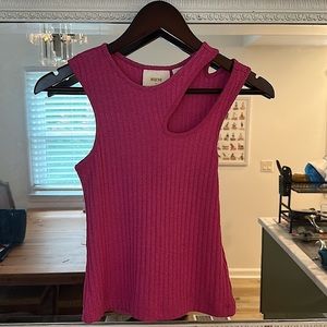 Anthropologie Maeve Pink Top